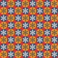 Christmas seamless pattern with snowflakes Royalty Free Stock Photo