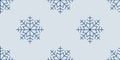 Christmas Seamless pattern with snowflakes. Winter Flat vector illustration for Holiday Royalty Free Stock Photo