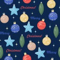 Christmas seamless pattern. sweet cookies in the form of a man, house, snowman, heart and other items