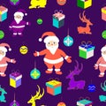 Christmas seamless pattern for t shirt design Royalty Free Stock Photo