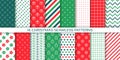 Christmas seamless pattern. Vector illustration. Merry Xmas textures