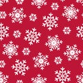 Christmas seamless pattern white snowflakes Royalty Free Stock Photo