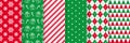 Christmas seamless pattern. Vector illustration. Festive wrapping paper