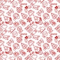 Christmas Seamless Pattern Background Royalty Free Stock Photo