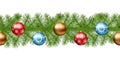 Christmas Seamless Vector Garland