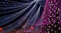 Christmas season, tree with illuminated lights