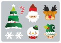 Christmas set icons