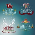 Christmas set - labels, emblems and other decorative elements.Vector