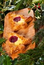 Christmas shape pastry Royalty Free Stock Photo