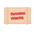 Christmas shipping box