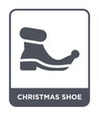 christmas shoe icon in trendy design style. christmas shoe icon isolated on white background. christmas shoe vector icon simple