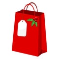 Christmas shopping bag Royalty Free Stock Photo