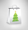Christmas Shopping Bag Royalty Free Stock Photo