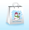 Christmas Shopping Bag Royalty Free Stock Photo