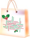 Christmas shopping bag