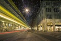 Christmas shopping in the colorfully decorated Zurich Bahnhofstrasse - 2 Royalty Free Stock Photo