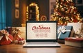 Christmas shopping online at home