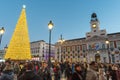 Christmas shopping in Puerta del Sol boulevard