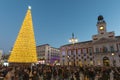 Christmas shopping in Puerta del Sol boulevard