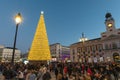 Christmas shopping in Puerta del Sol boulevard