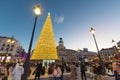 Christmas shopping in Puerta del Sol boulevard