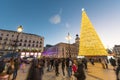 Christmas shopping in Puerta del Sol boulevard