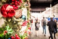 Christmas shopping street Royalty Free Stock Photo