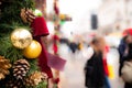 Christmas shopping street Royalty Free Stock Photo