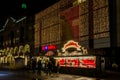 Christmas shopping street-Nuremberg,Germany-night Royalty Free Stock Photo