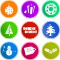 Christmas sign icons