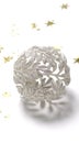 Christmas silver ball - Xmas Royalty Free Stock Photo