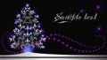 Christmas silver fur-tree Royalty Free Stock Photo