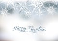 Christmas silver snow background