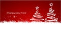 Christmas Silvester Tree Card Background