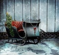 Christmas sleigh Royalty Free Stock Photo