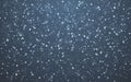 Christmas snow. Falling snowflakes on dark background. Snowfall. Vector illustration Royalty Free Stock Photo