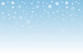 Christmas snow. Falling snowflakes on light background. Snowfall Royalty Free Stock Photo