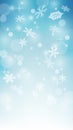 Christmas snow. Falling snowflakes. Snowflake decoration effect. Magic snowfall texture. Winter snowstorm. EPS 10 Royalty Free Stock Photo