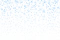 Christmas snow. Falling snowflakes on white background. Snowfall Royalty Free Stock Photo