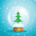 Christmas snow globe Royalty Free Stock Photo