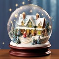 christmas snow globe, a delightful snow globe, Christmas items.