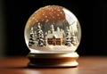 christmas snow globe, a delightful snow globe, Christmas items.