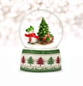 Christmas snow globe