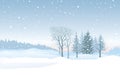 Christmas snowfall background. Snow winter landscape. Merry Chri Royalty Free Stock Photo