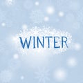 Christmas snowfall background. Winter holiday snow greeting card