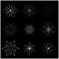 Christmas snowflake, frozen flake silhouette icon, symbol, design