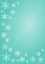Christmas snowflake greeting card