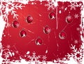 Christmas snowflake grunge background, vector