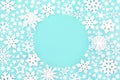 Christmas Snowflake Heart and Star Tree Bauble Fantasy Background Royalty Free Stock Photo