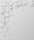 Christmas snowflake on paper Royalty Free Stock Photo